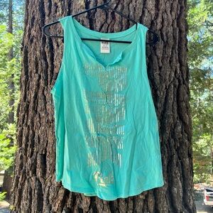 PINK Victoria's Secret Turquoise Tank Top